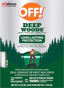 Off!Deep Woods Mosquito and Insect Repellent Wipes Pros, cons and Reviews